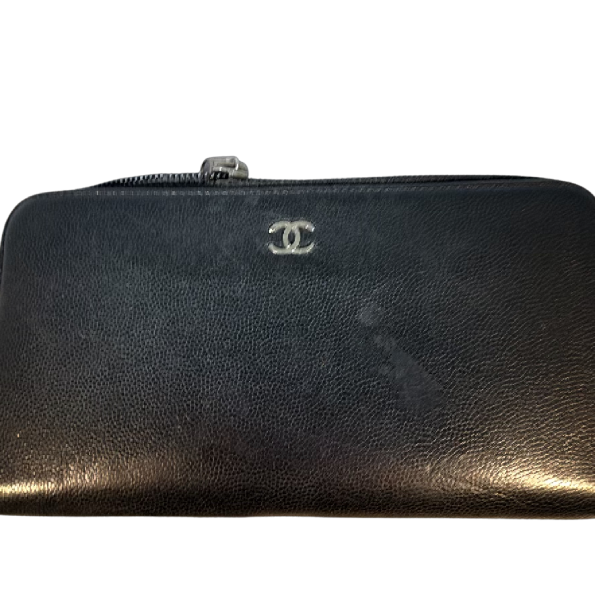 Chanel Classic Zip Around Black Caviar Leather Wallet