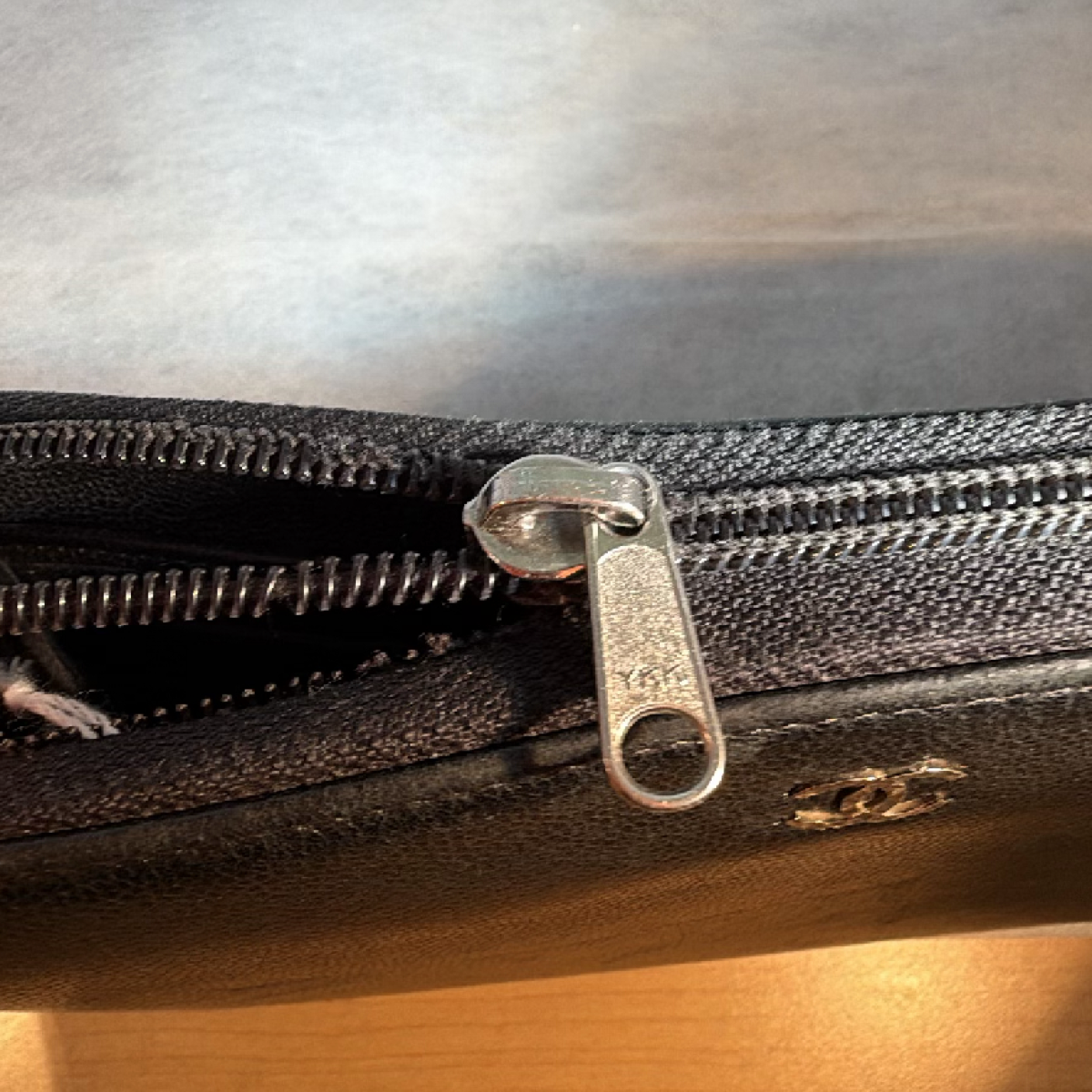 Chanel Classic Zip Around Black Caviar Leather Wallet