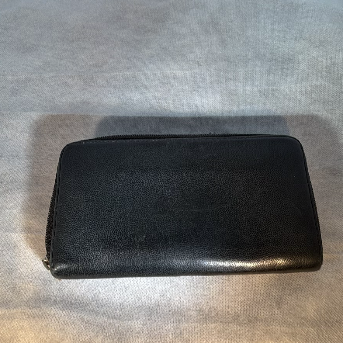 Chanel Classic Zip Around Black Caviar Leather Wallet