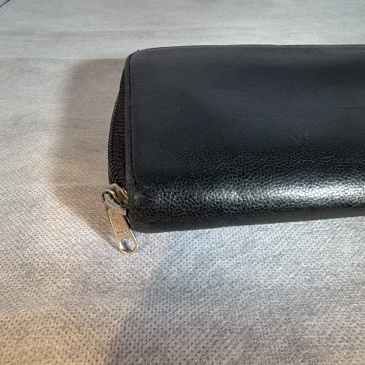 Chanel Classic Zip Around Black Caviar Leather Wallet