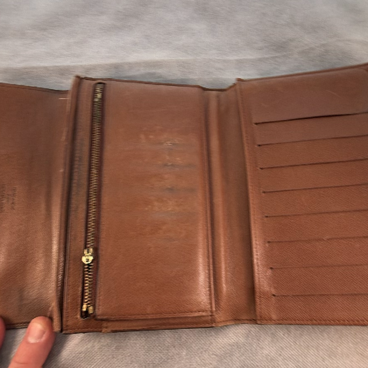Louis Vuitton Sarah Wallet Brown Monogram Canvas Wallet