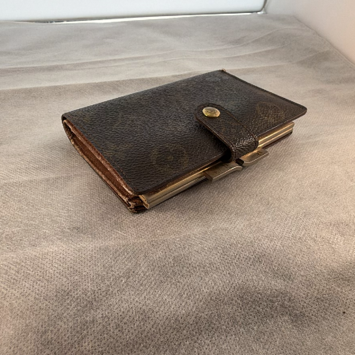 Louis Vuitton French Purse Brown Monogram Canvas Wallet