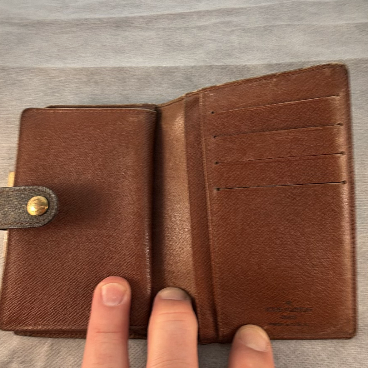 Louis Vuitton French Purse Brown Monogram Canvas Wallet