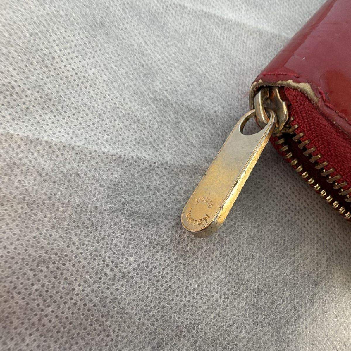 Louis Vuitton Zippy Wallet Red Monogram Vernis Wallet