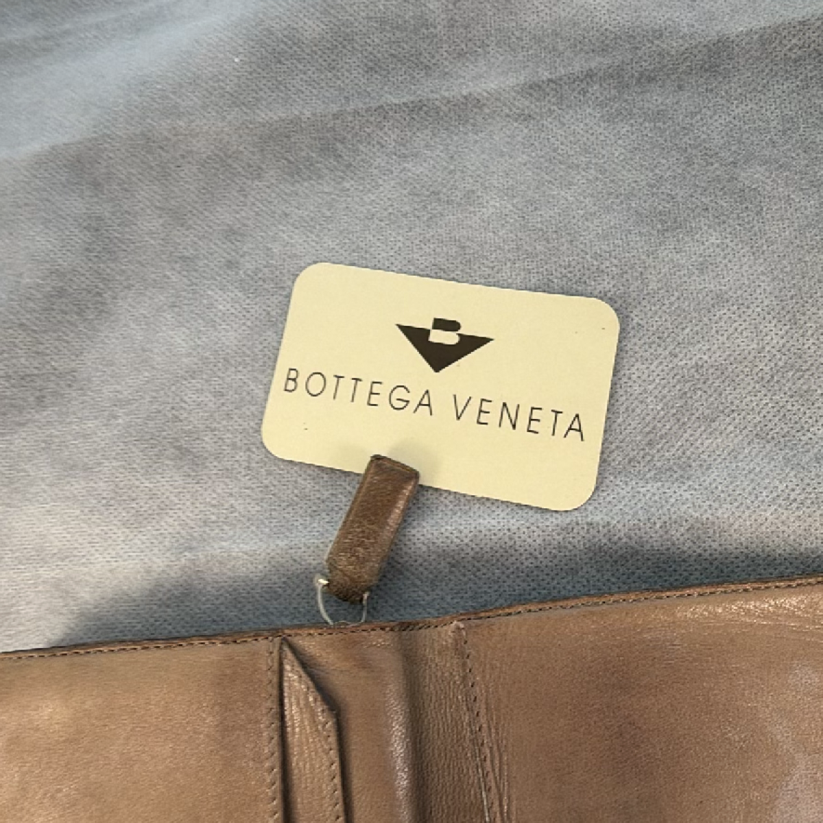Bottega Veneta Intrecciato Continental Taupe Leather Wallet