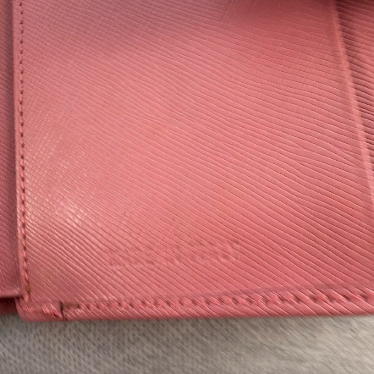 Prada Saffiano Leather Rose Pink Compact Wallet