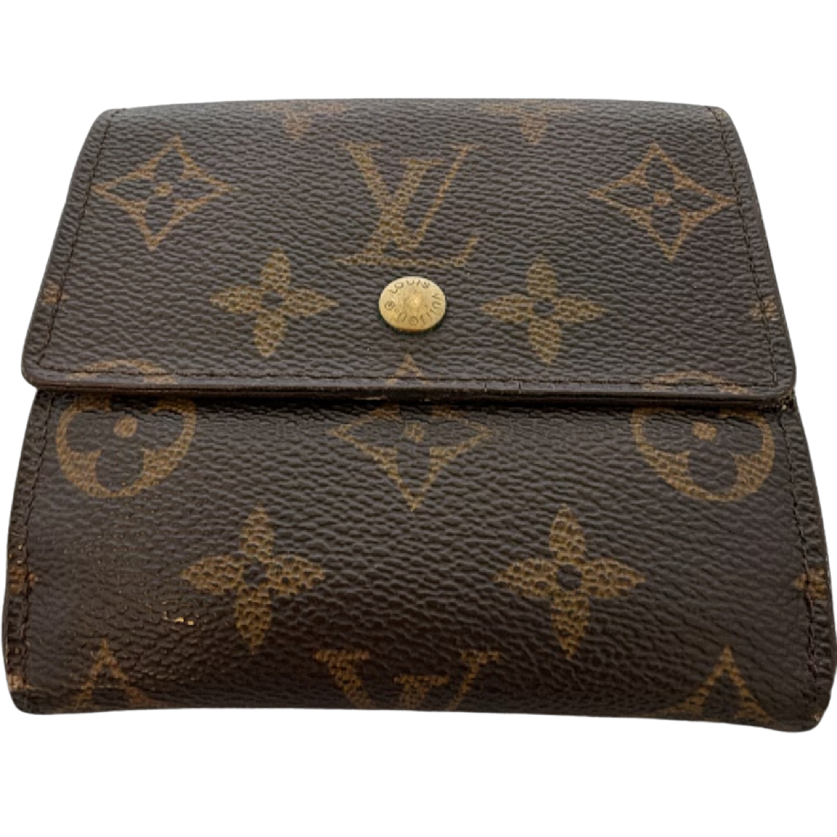 Louis Vuitton Portefeuille Elise Brown Monogram Canvas Wallet