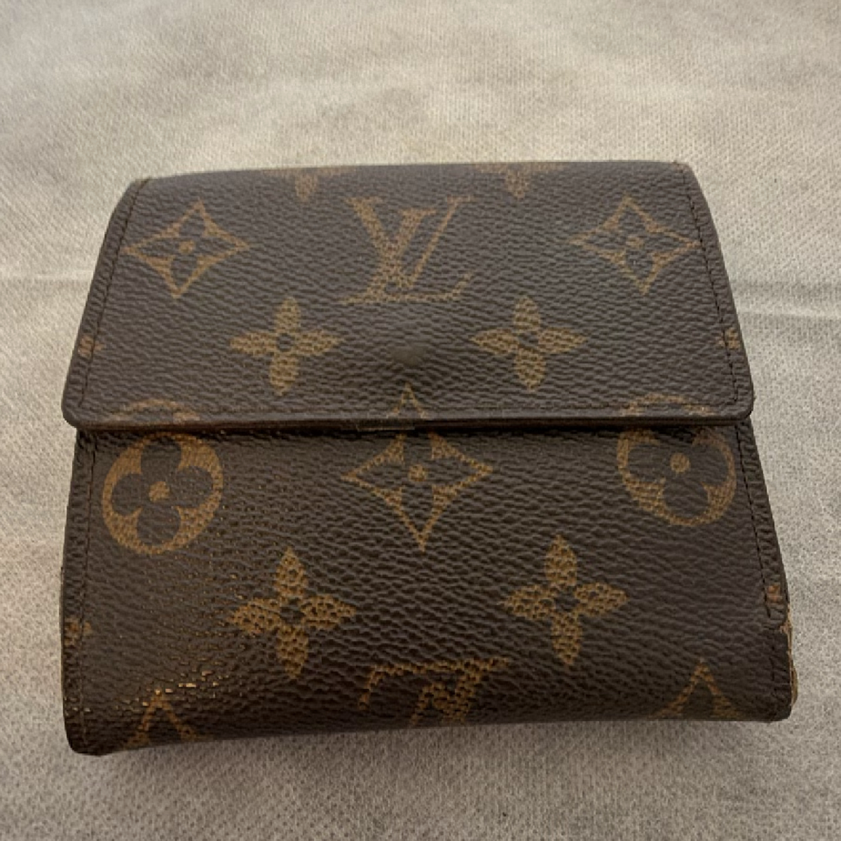 Louis Vuitton Portefeuille Elise Brown Monogram Canvas Wallet