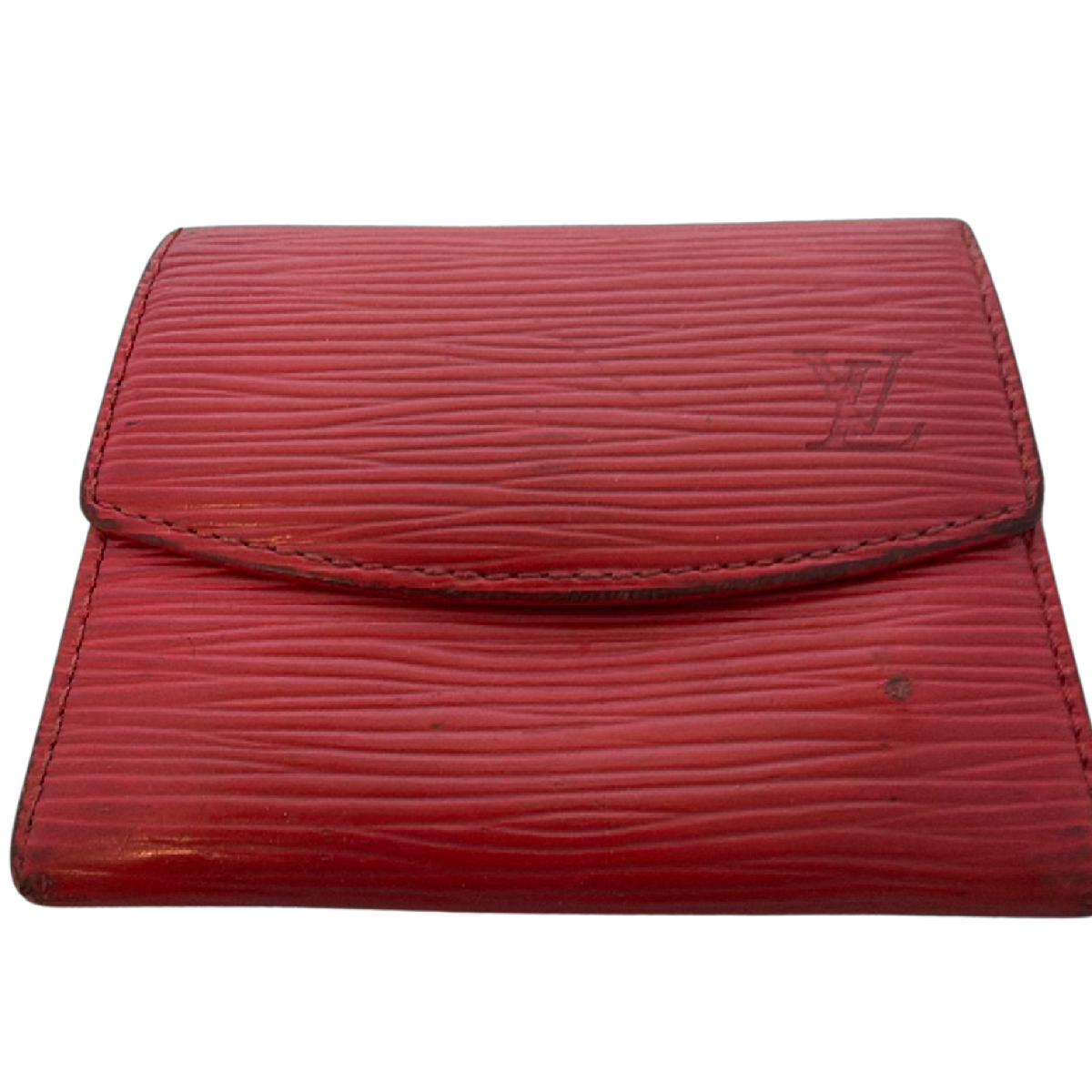 Louis Vuitton Porte Monnaie Gousset Red Epi Leather Coin Case