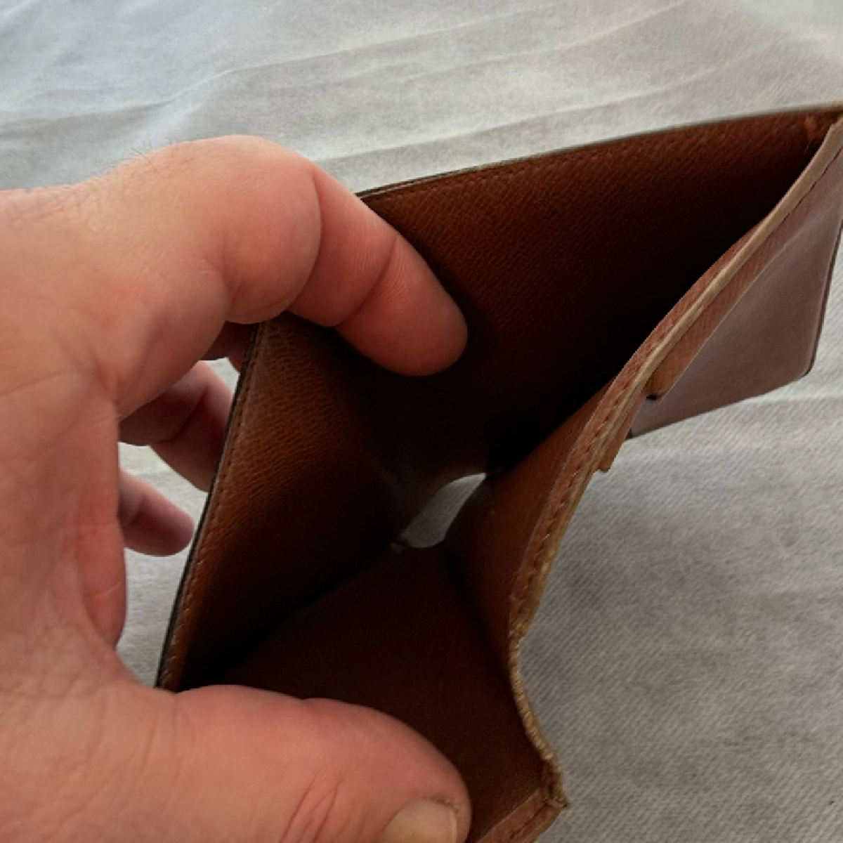 Louis Vuitton Bifold Wallet Brown Monogram Canvas Wallet
