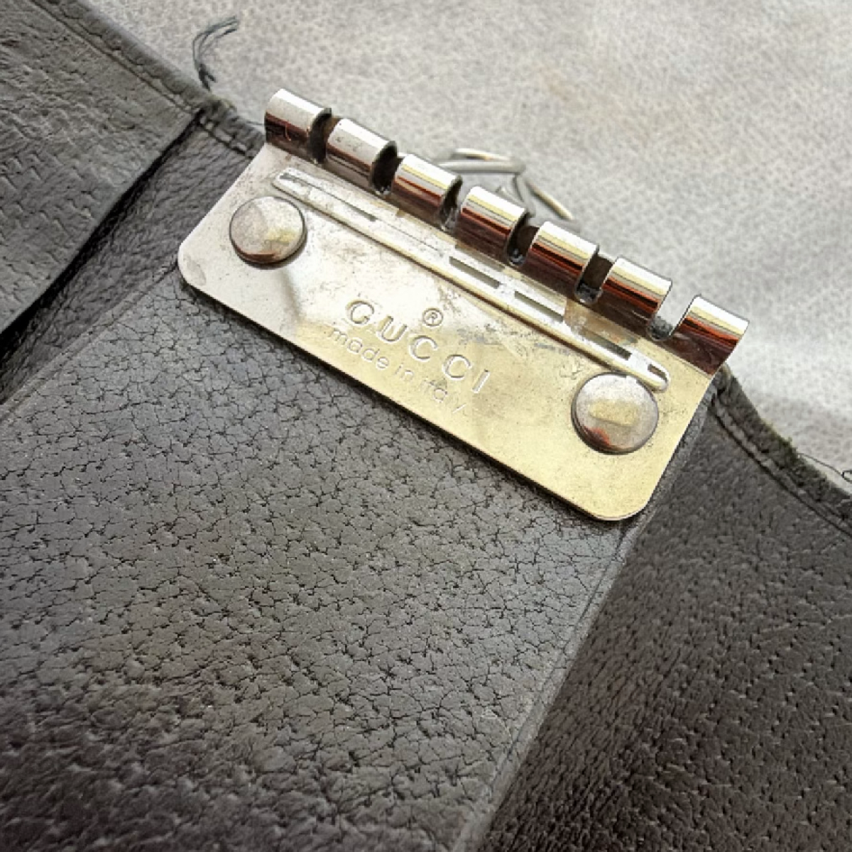 Gucci 6-Ring Key Case Black GG Monogram Canvas