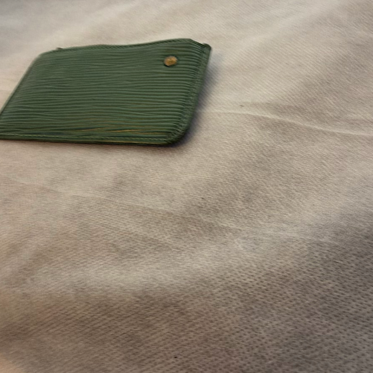 Louis Vuitton Pochette Clés Green Epi Leather Key Pouch