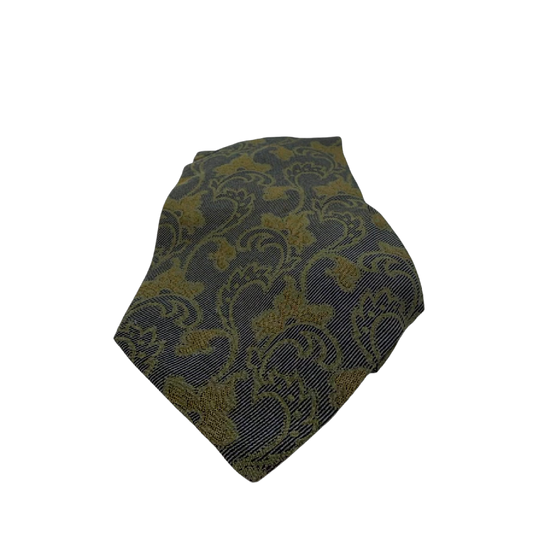 Giorgio Armani Paisley Jacquard Blue Silk Necktie