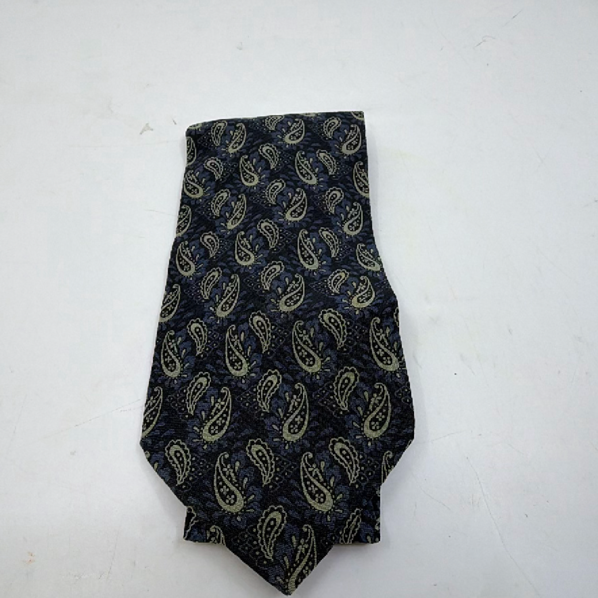 Giorgio Armani Paisley Blue Silk Tie