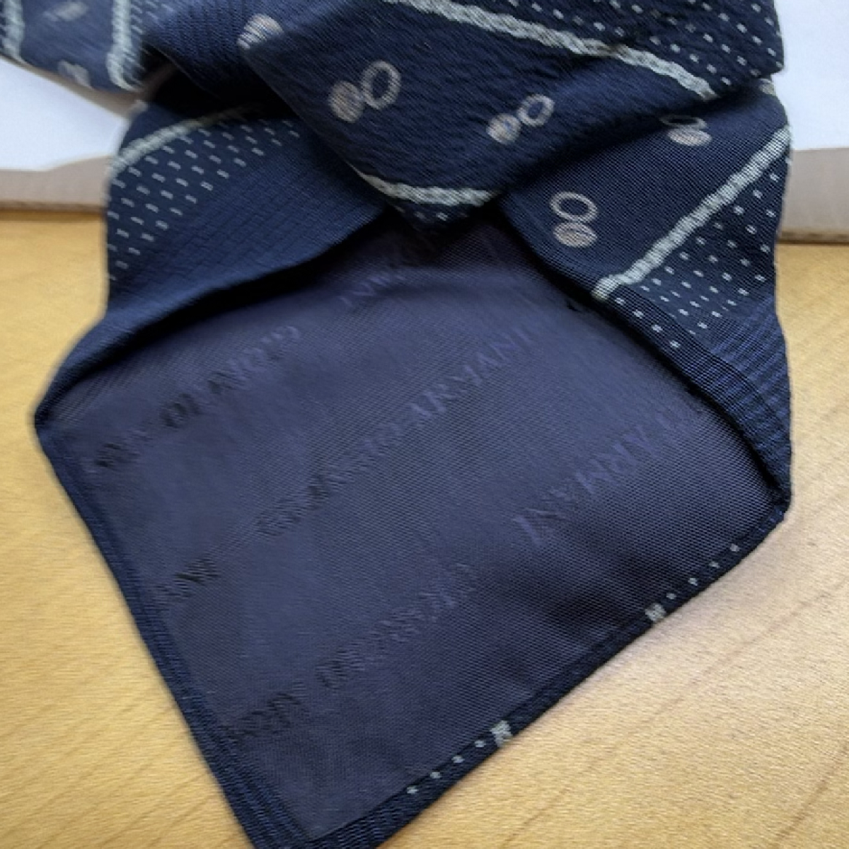 Giorgio Armani Striped Blue Silk Necktie