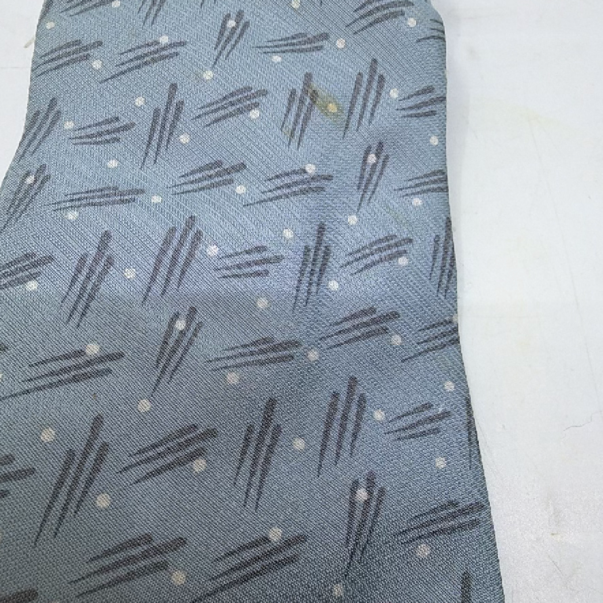 Armani Collezioni Blue Silk Abstract Pattern Tie