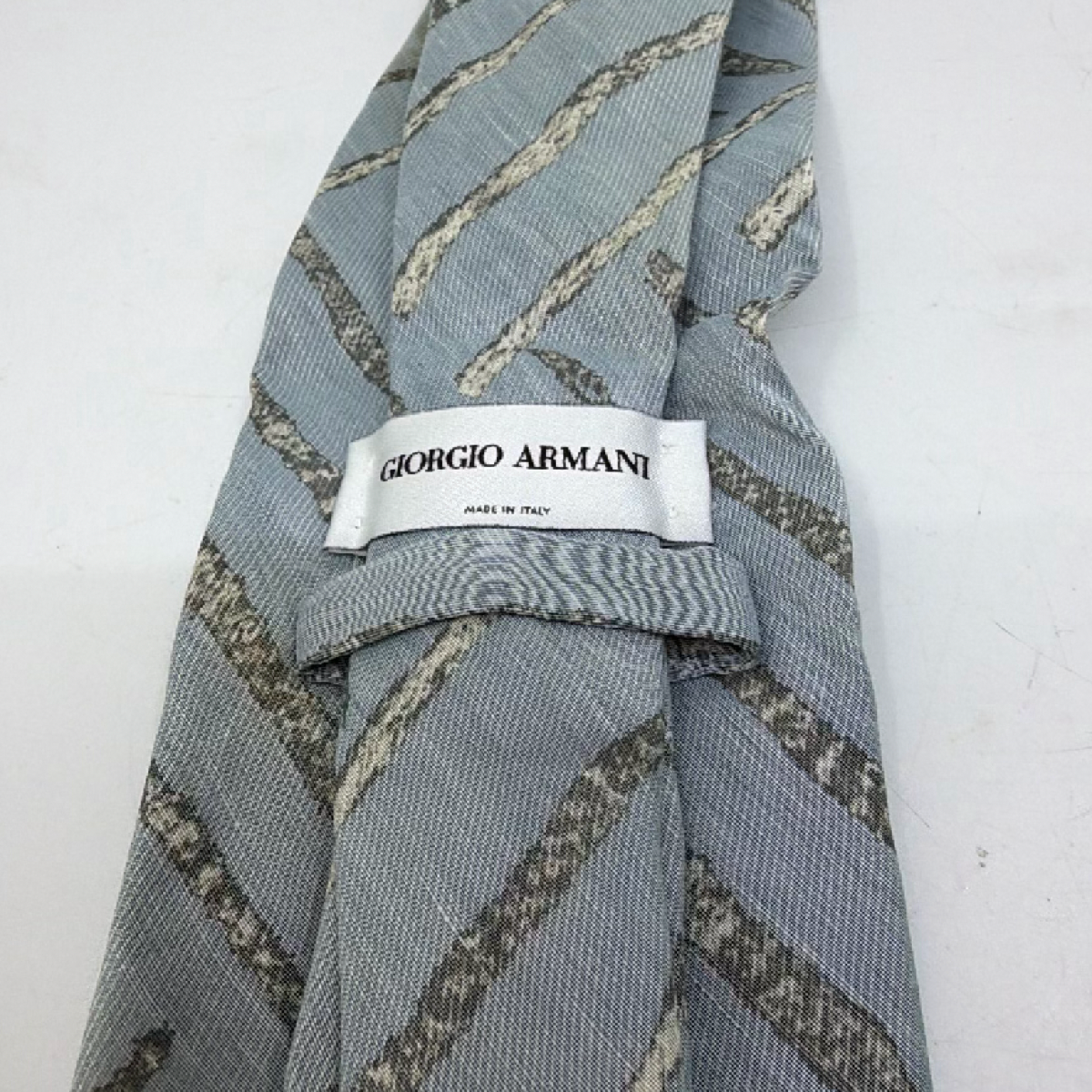 Giorgio Armani Blue Silk Blend Tie