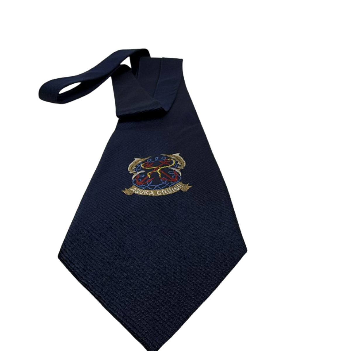 Asuka Cruise Embroidered Blue Silk Blend Tie