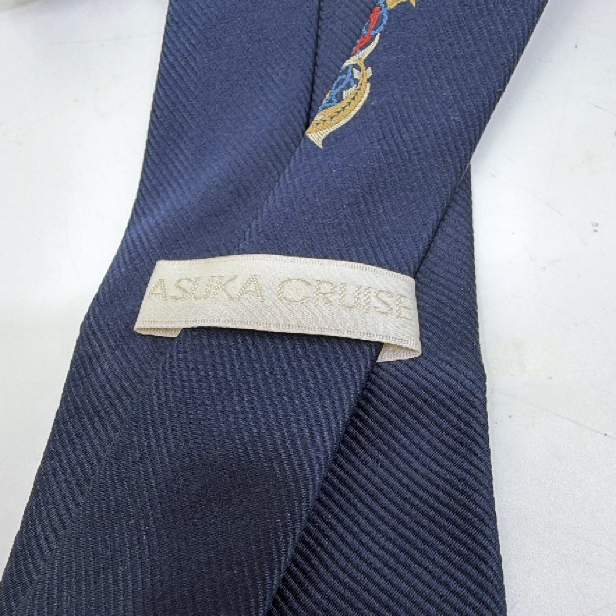 Asuka Cruise Embroidered Blue Silk Blend Tie