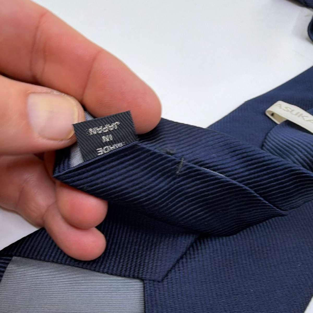 Asuka Cruise Embroidered Blue Silk Blend Tie