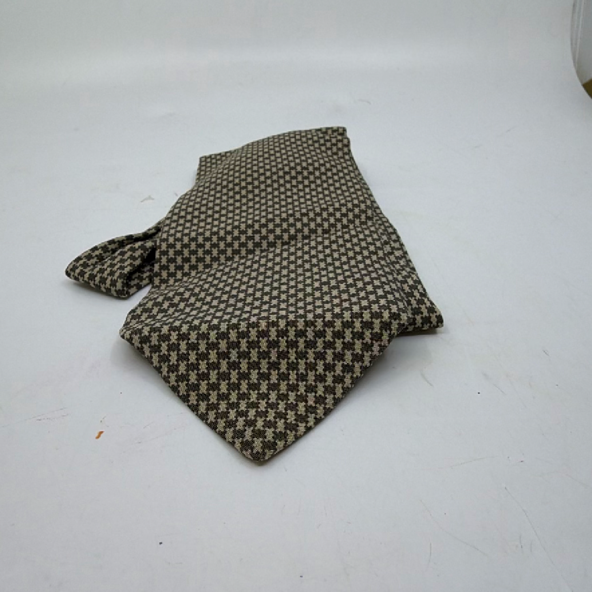 Giorgio Armani Houndstooth Brown Silk Tie