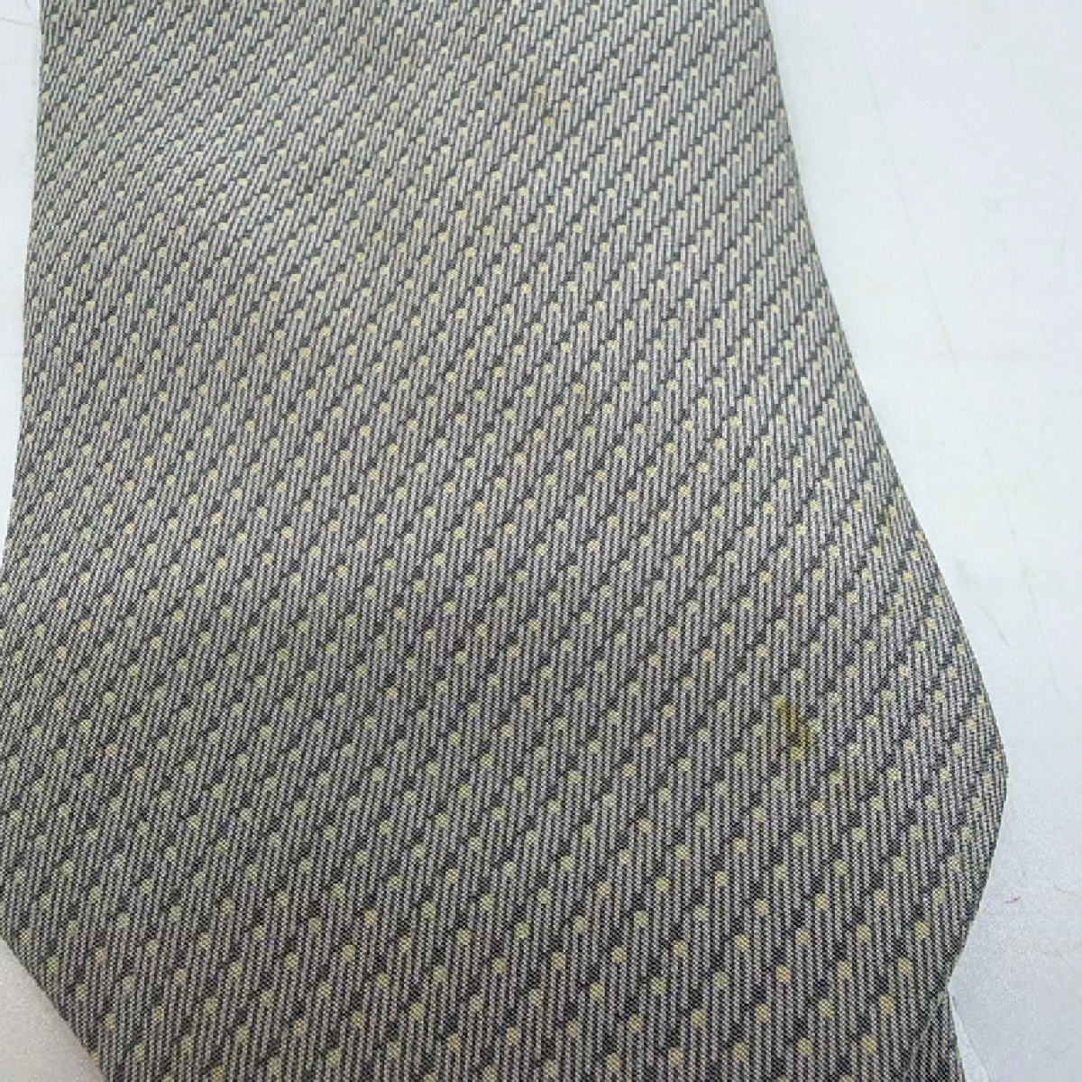 Giorgio Armani Patterned Grey Silk Tie