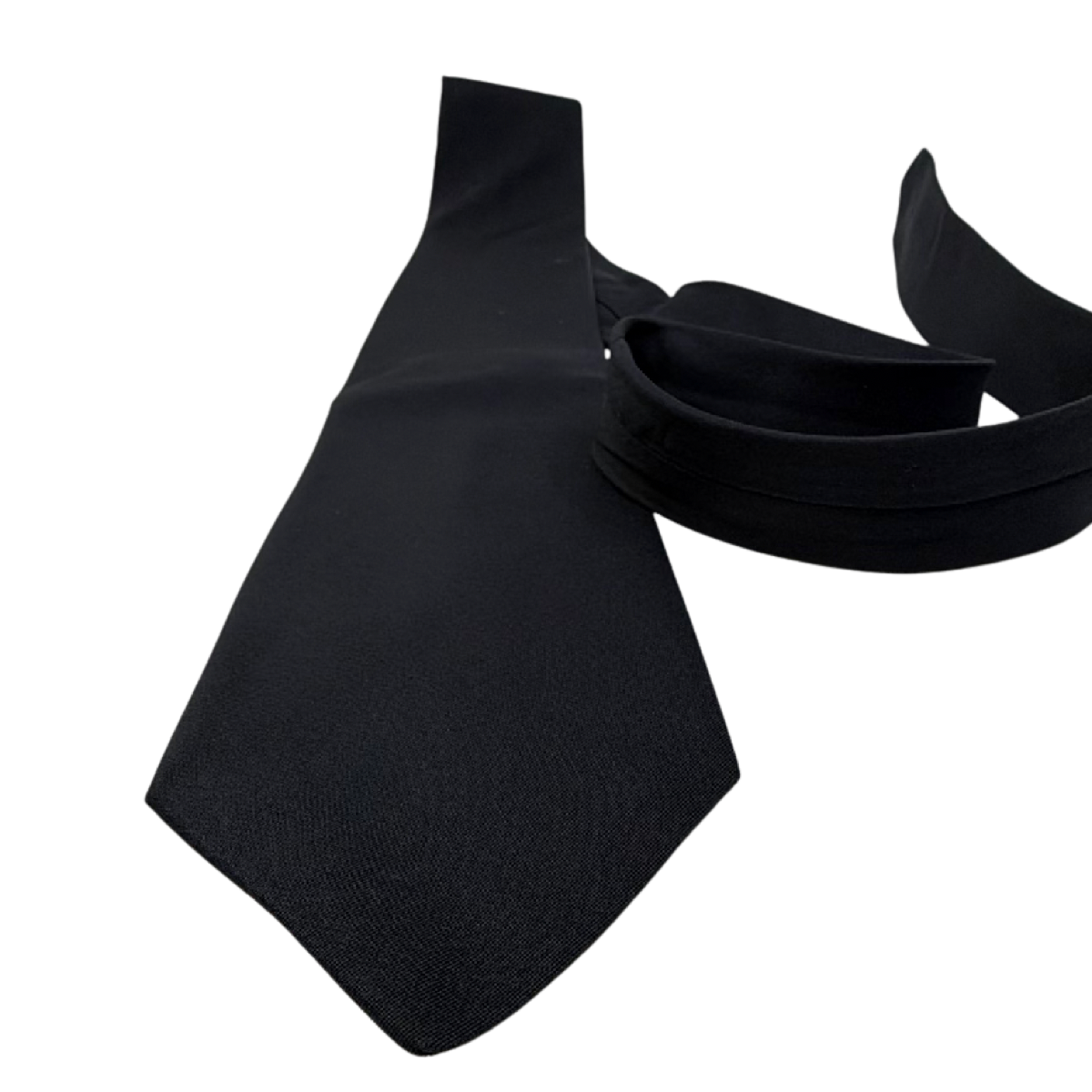 Beniyua Black Silk Necktie