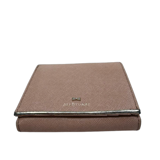 Jill Stuart Pink Saffiano Leather Wallet