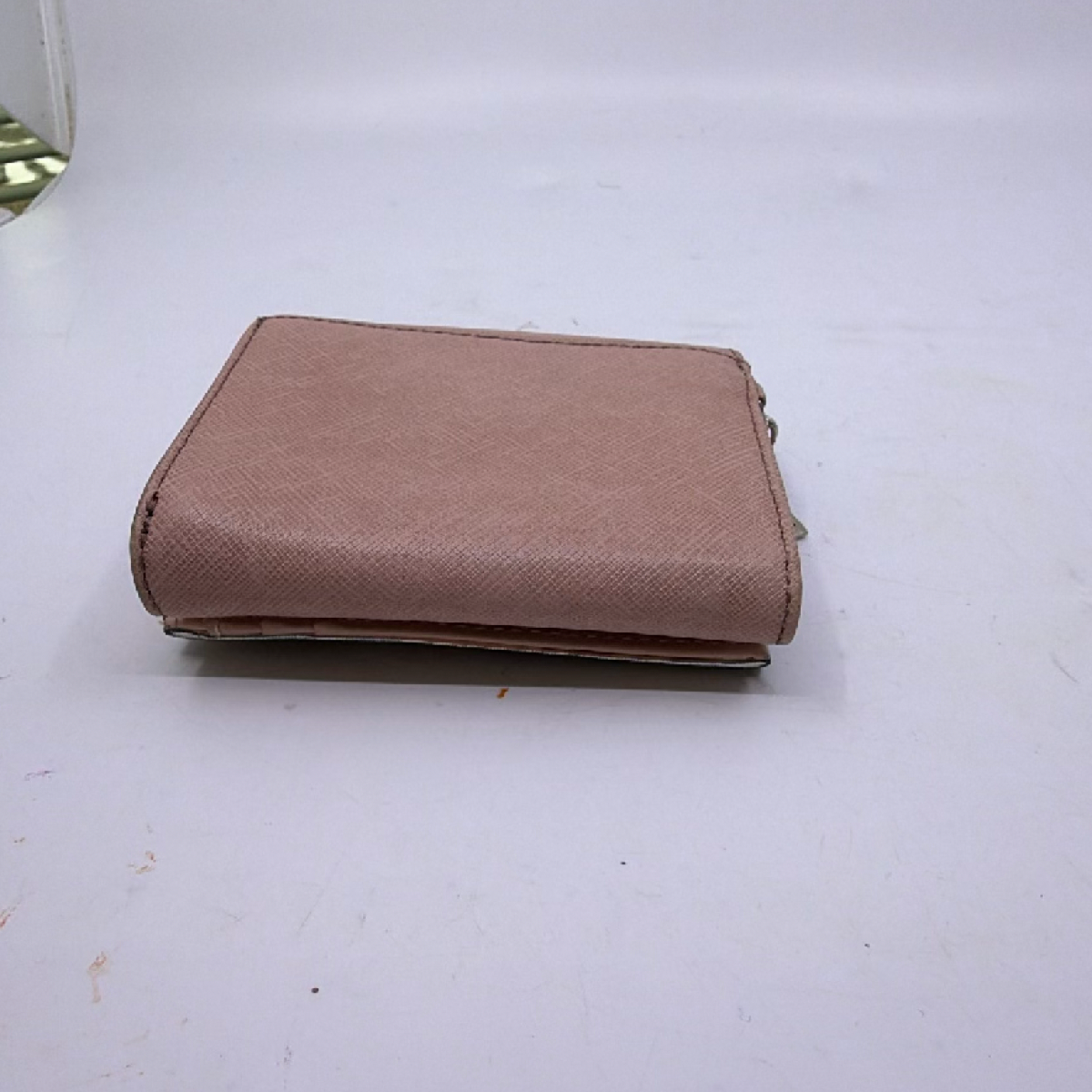 Jill Stuart Pink Saffiano Leather Wallet