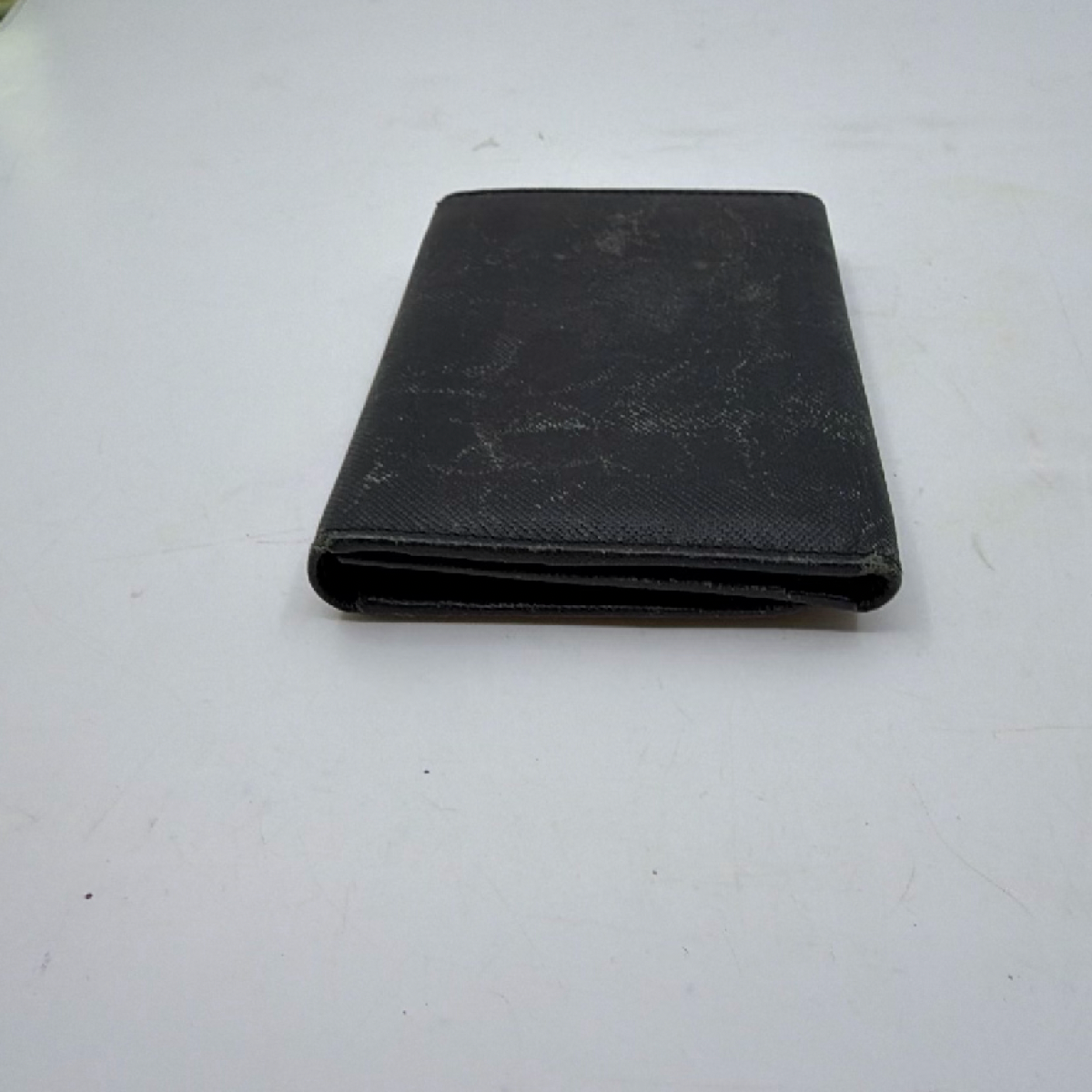 Prada Compact Trifold Black Saffiano Leather Wallet