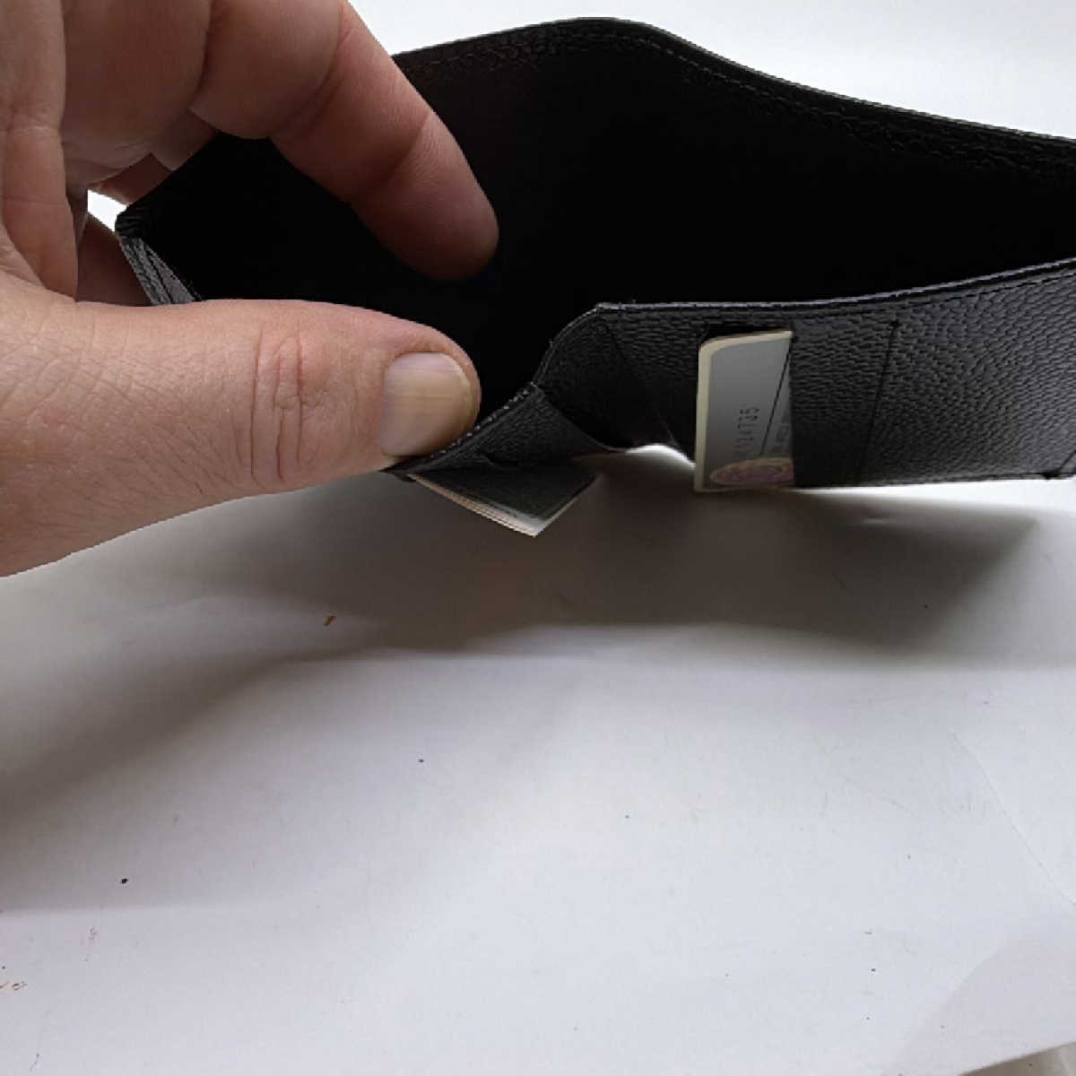 Renoma Black Pebbled Leather Wallet