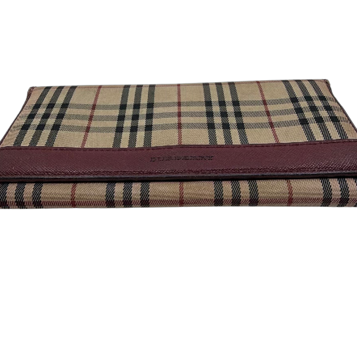 Burberry Continental Wallet Beige Nova Check Canvas & Leather Wallet