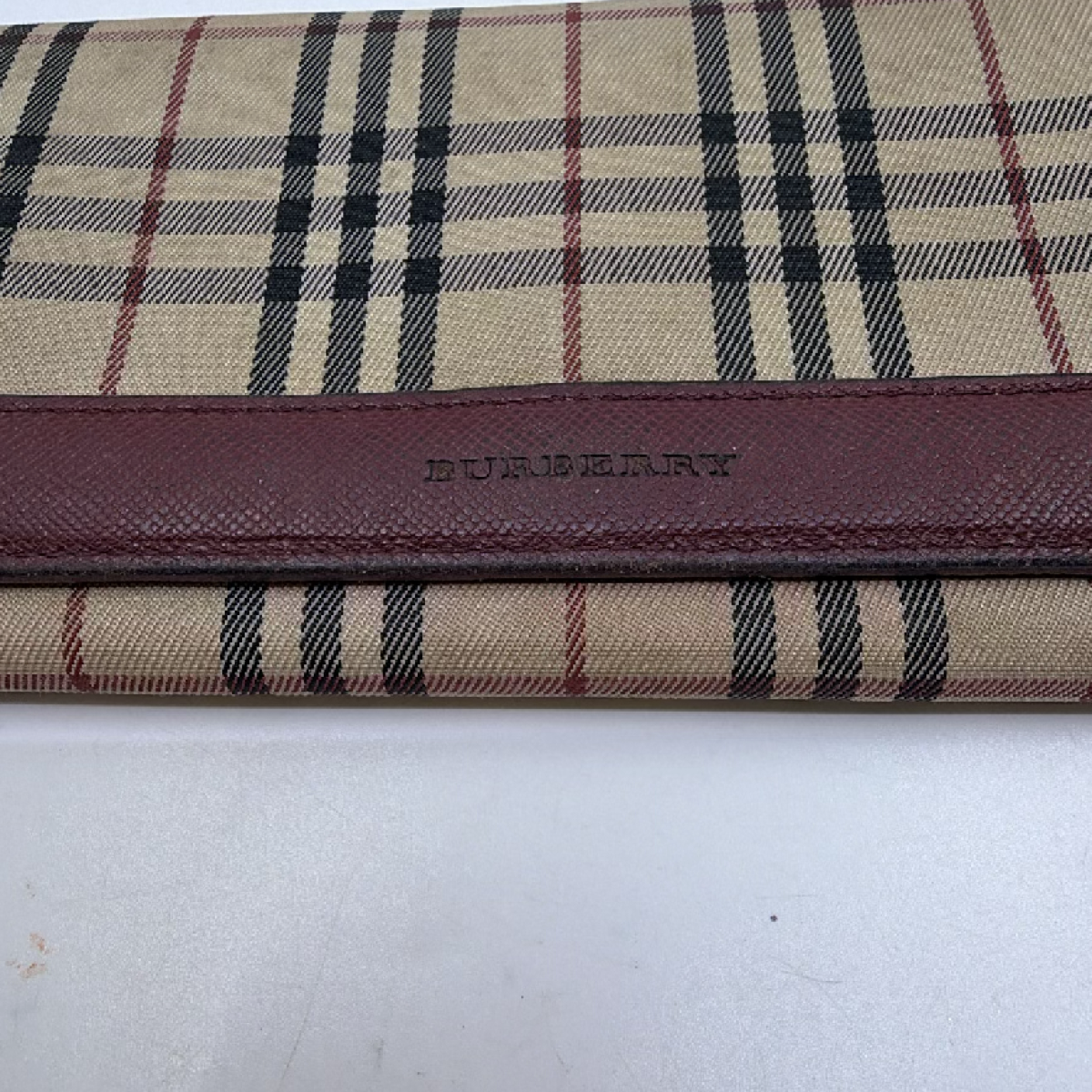 Burberry Continental Wallet Beige Nova Check Canvas & Leather Wallet