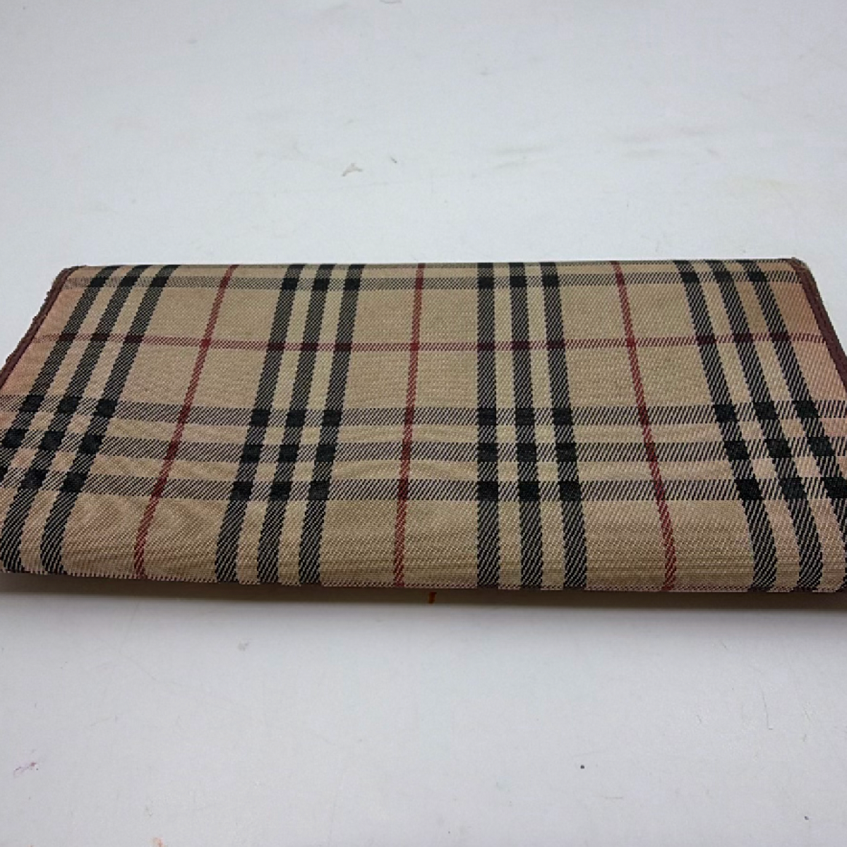 Burberry Continental Wallet Beige Nova Check Canvas & Leather Wallet