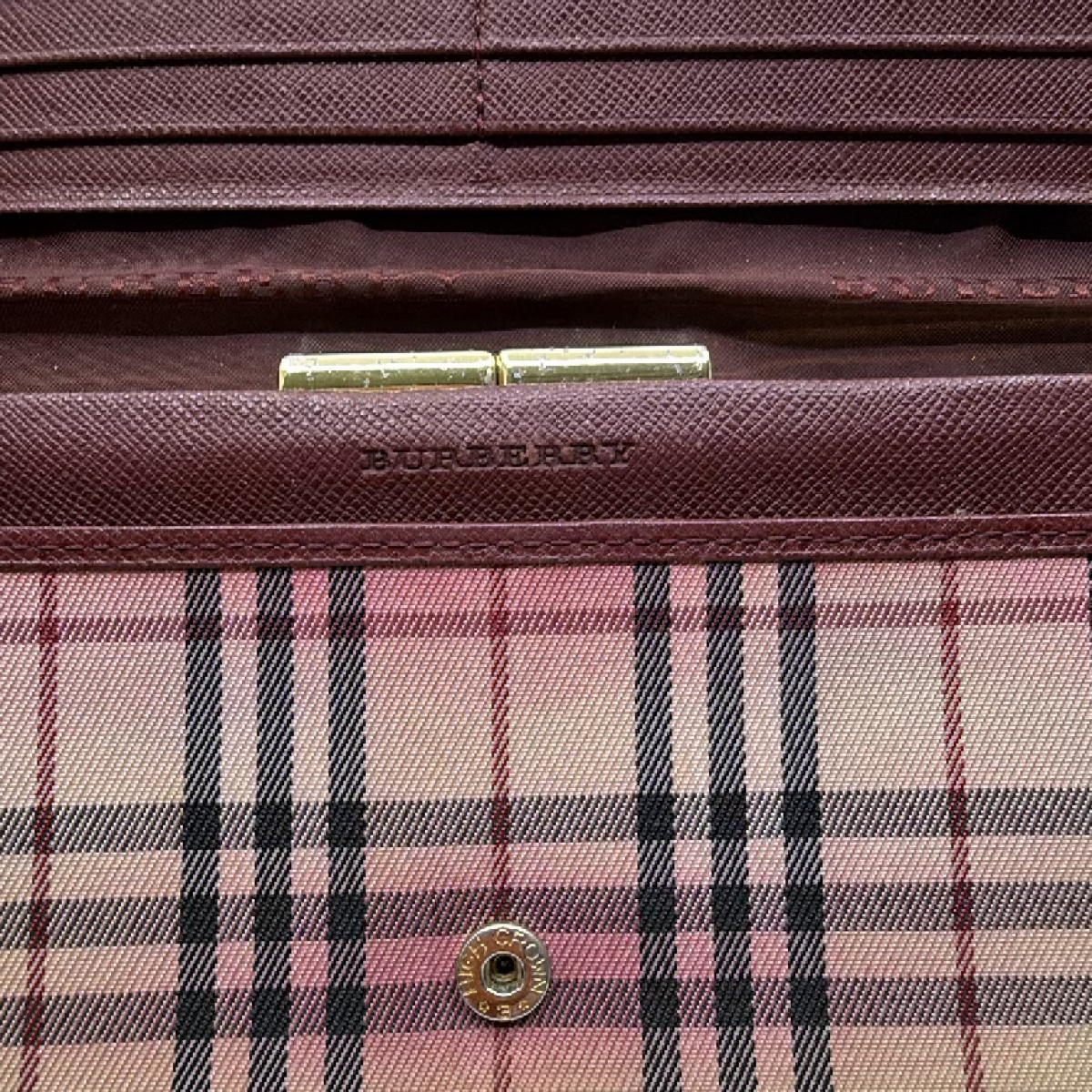 Burberry Continental Wallet Beige Nova Check Canvas & Leather Wallet