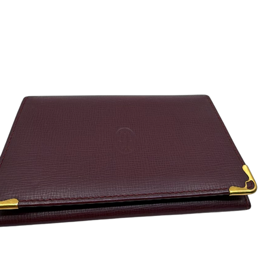 Cartier Must de Cartier Burgundy Leather Card Holder