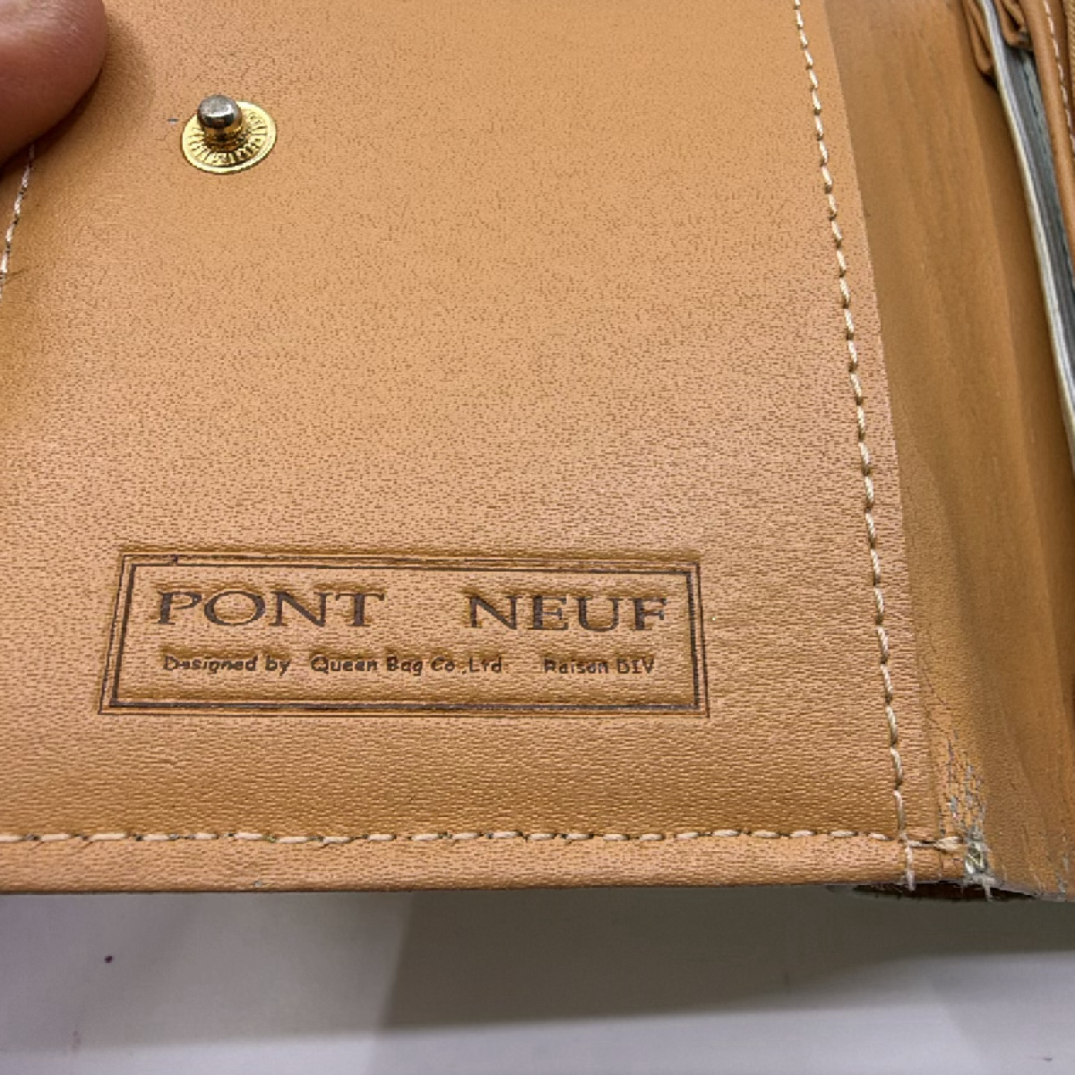 Pont Neuf Green Ostrich Leather Bifold Wallet