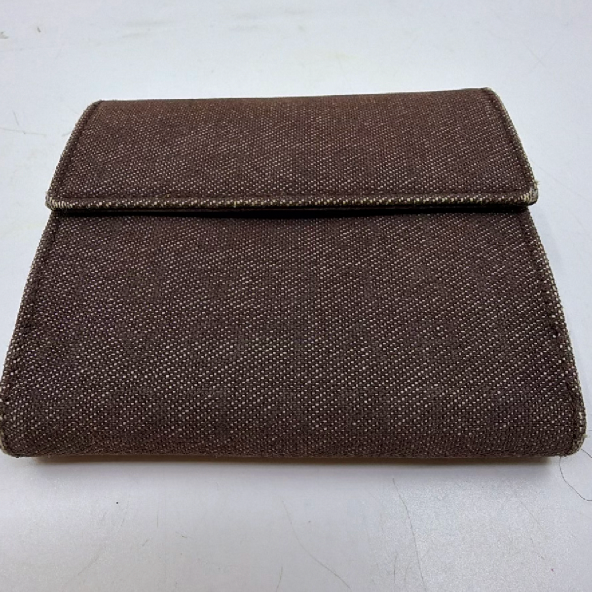 Bvlgari BVLGARI BVLGARI Brown Canvas Bi-Fold Wallet