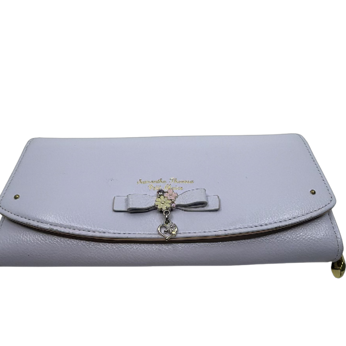 Samantha Thavasa Petit Choice Blue Leather Long Wallet