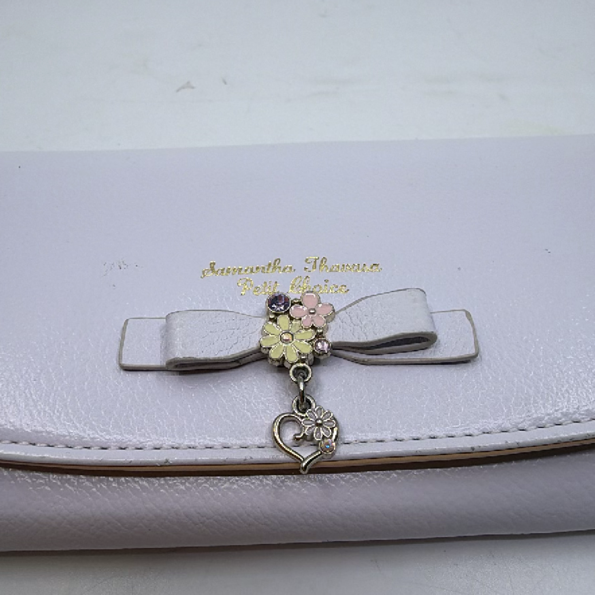 Samantha Thavasa Petit Choice Blue Leather Long Wallet