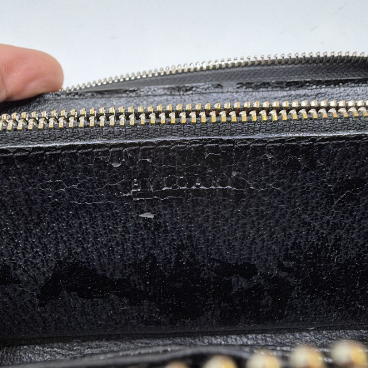 Bvlgari Bvlgari Logo Zip Around Black Canvas Wallet