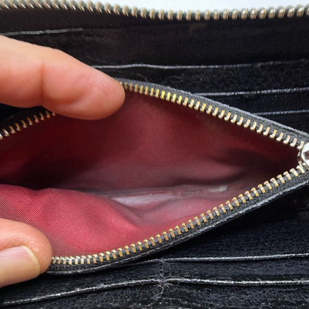 Bvlgari Bvlgari Logo Zip Around Black Canvas Wallet