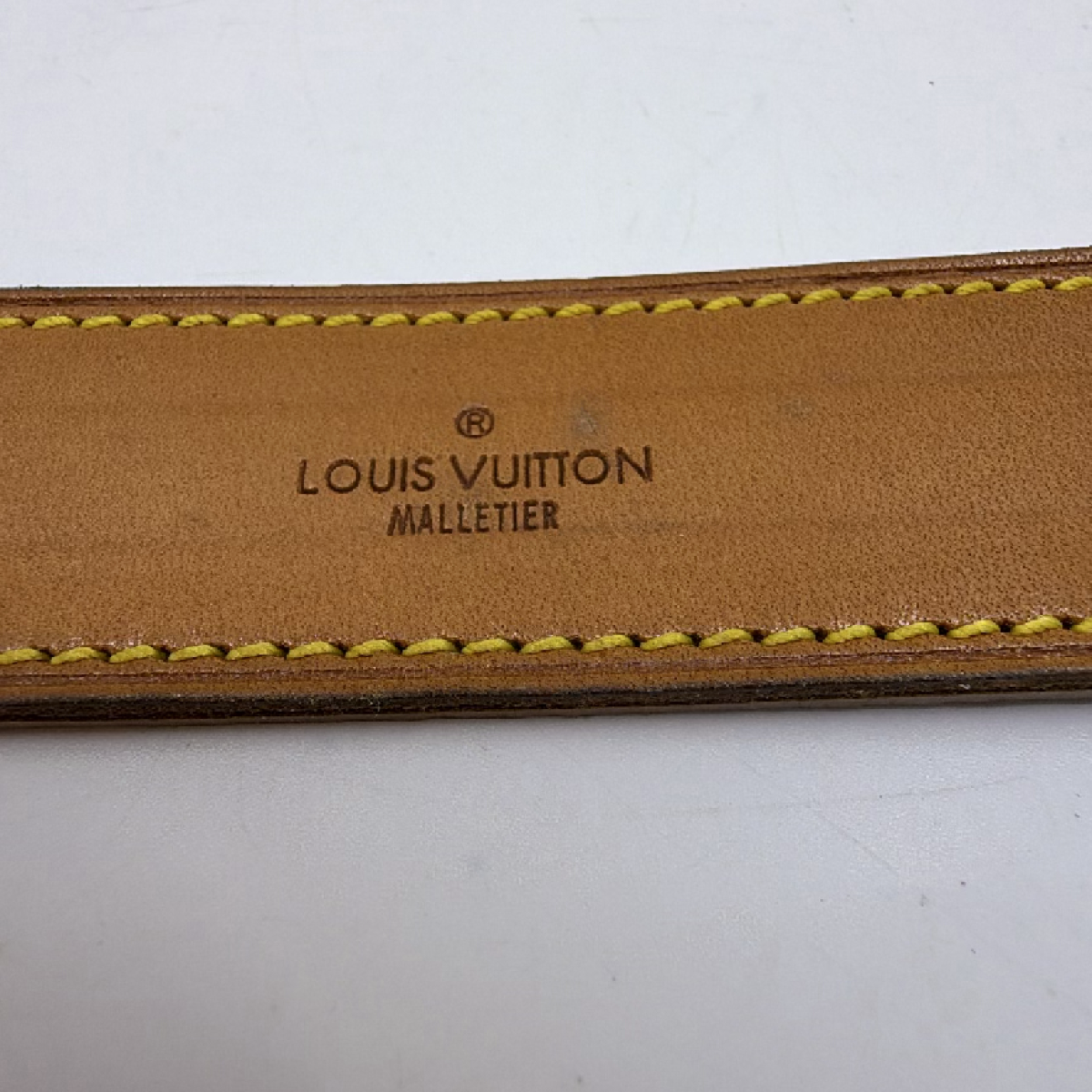 Louis Vuitton Shoulder Pad Beige Vachetta Leather