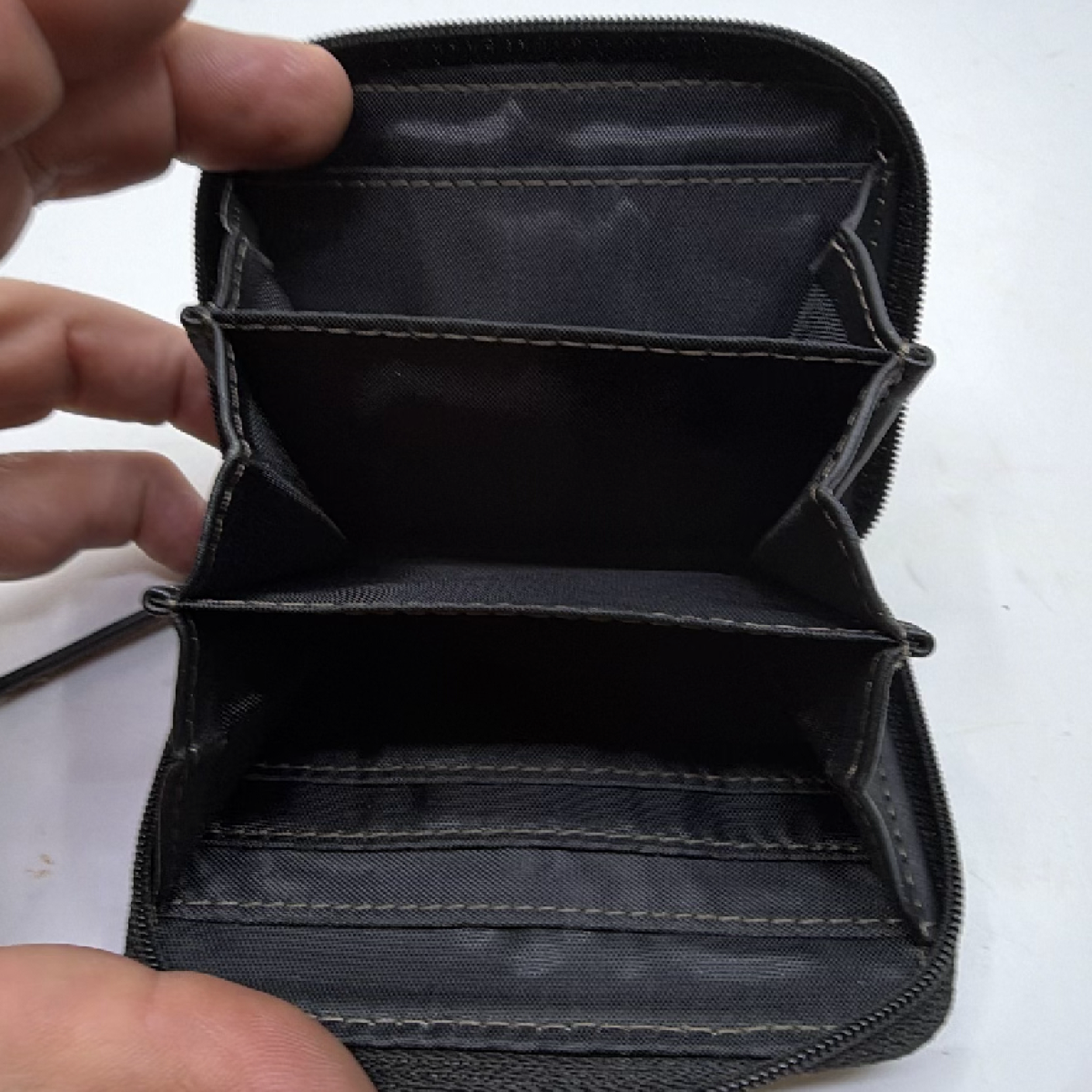 Logos Days Black Faux Leather Coin Case