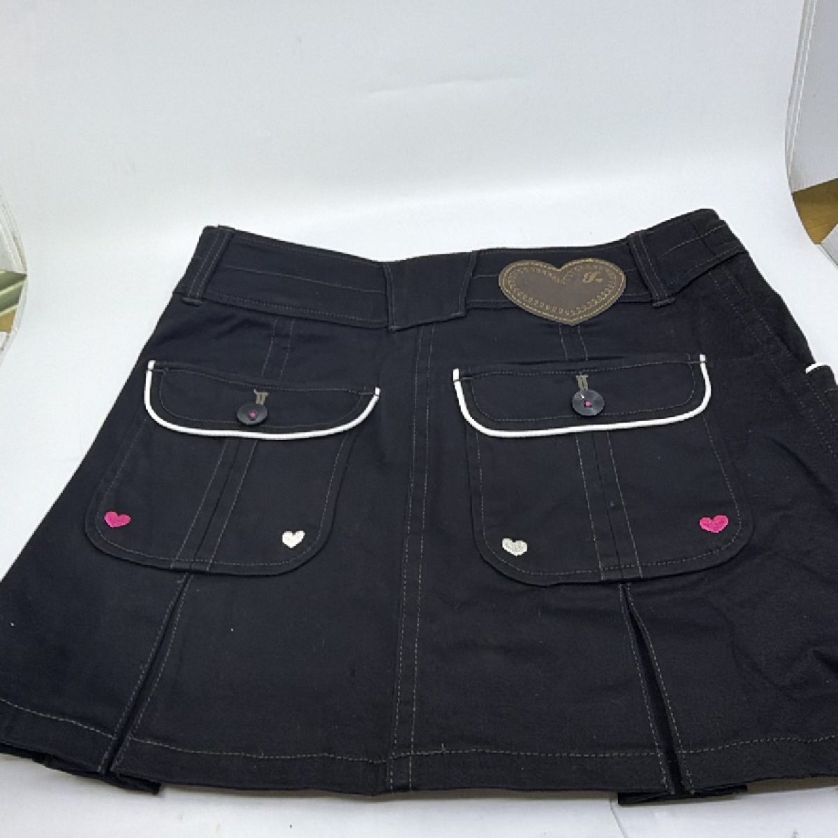 Fila Golf Black Cotton Blend M Mini Skirt