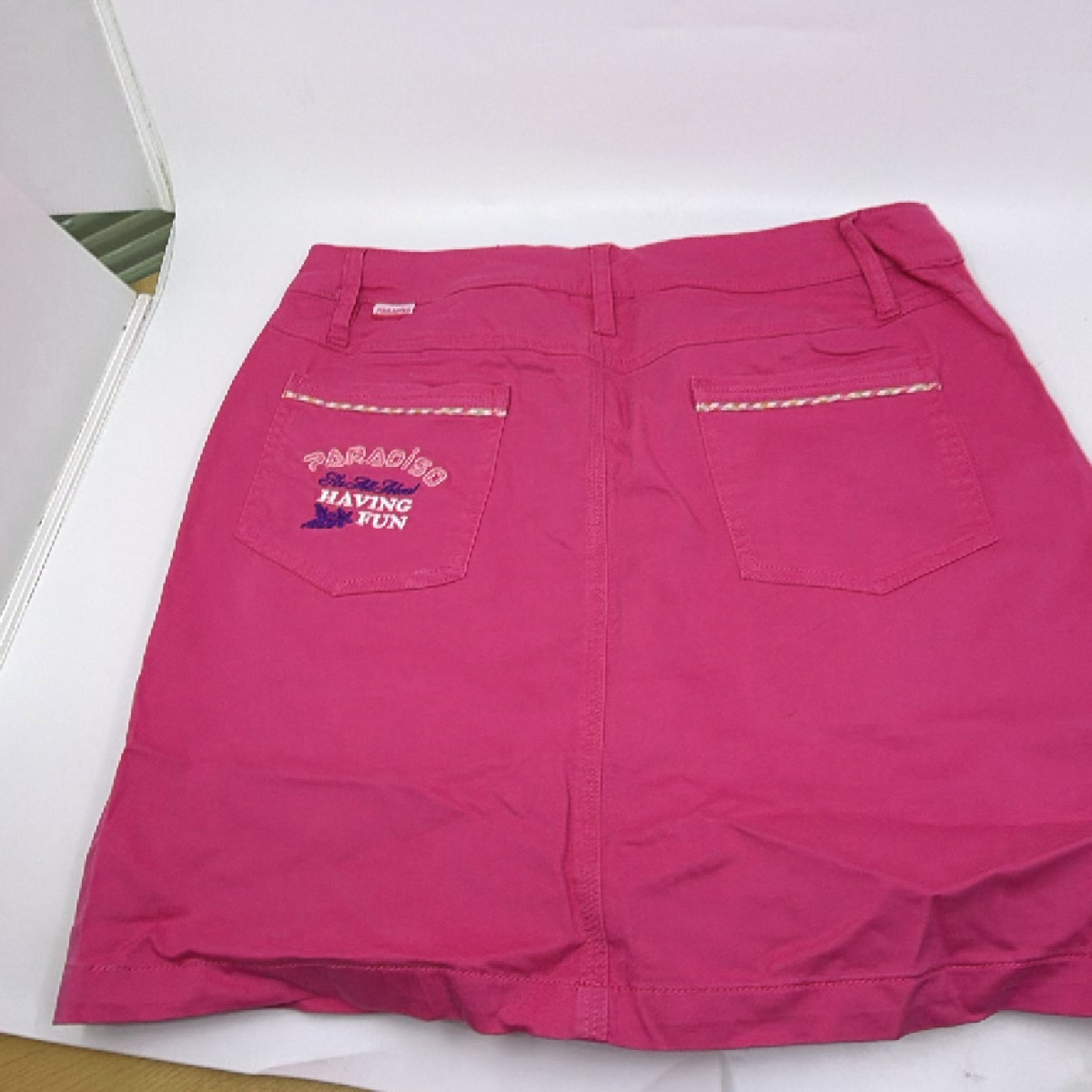 Paradiso Pink Cotton Blend Active Skirt M