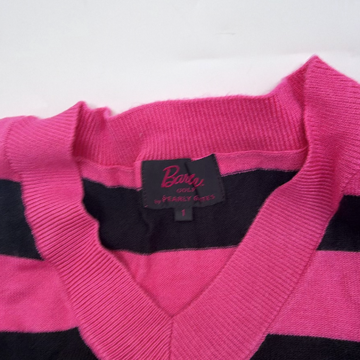 Barbie GOLF by Pearly Gates Pink Striped Sweater Vest
