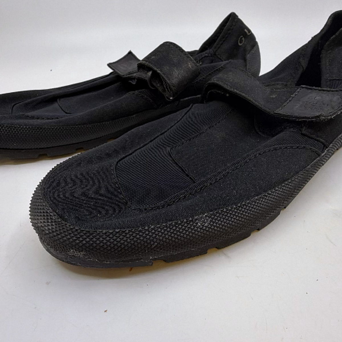 Gucci Black Textile Velcro Slip-On Shoe