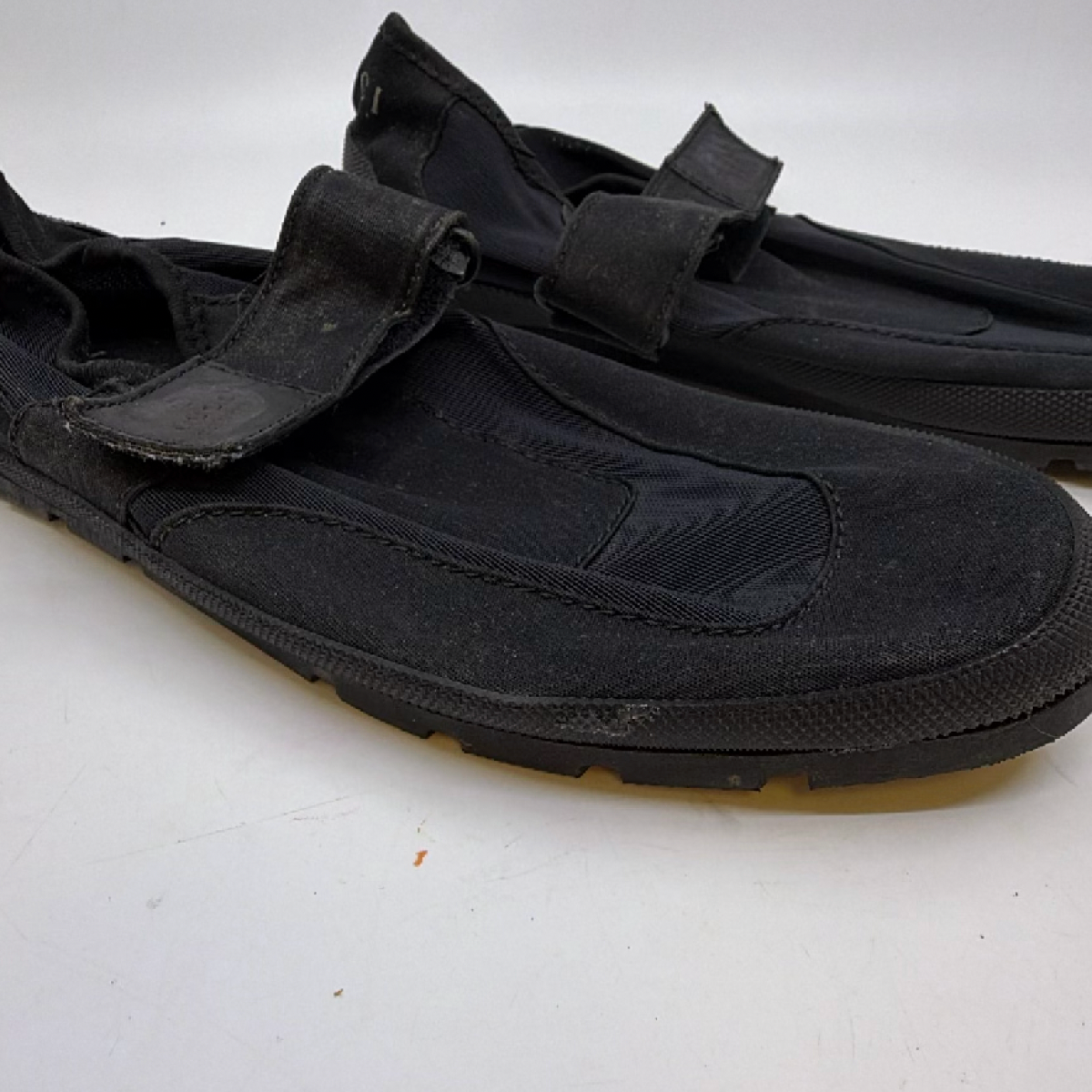 Gucci Black Textile Velcro Slip-On Shoe