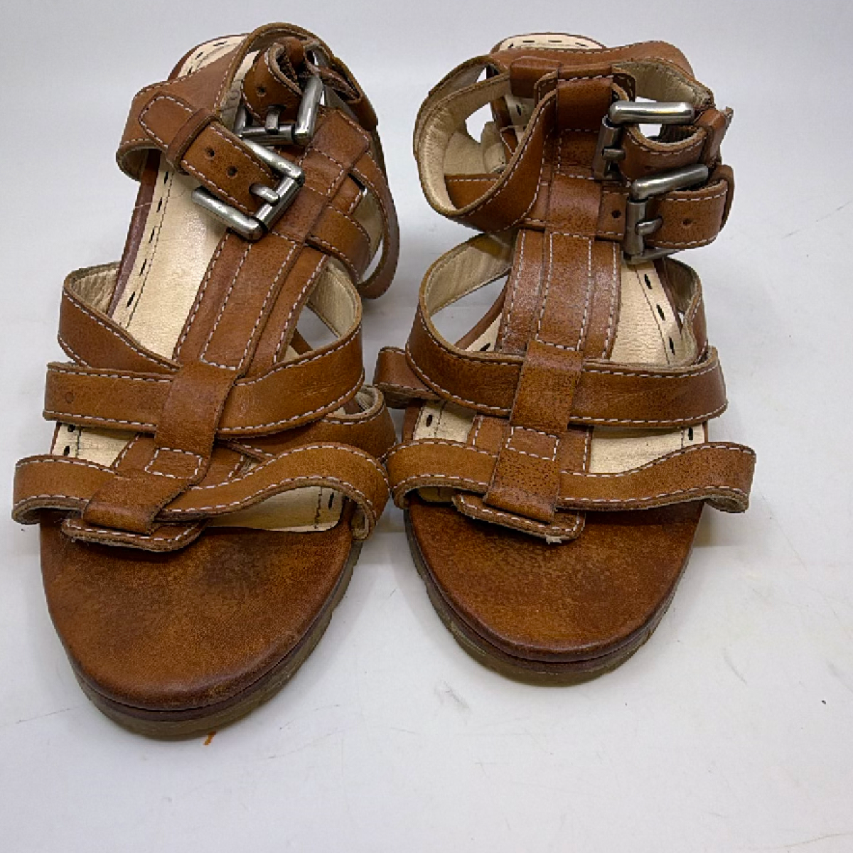Coach Gladiator Sandal Brown Leather 6.5 Sandal